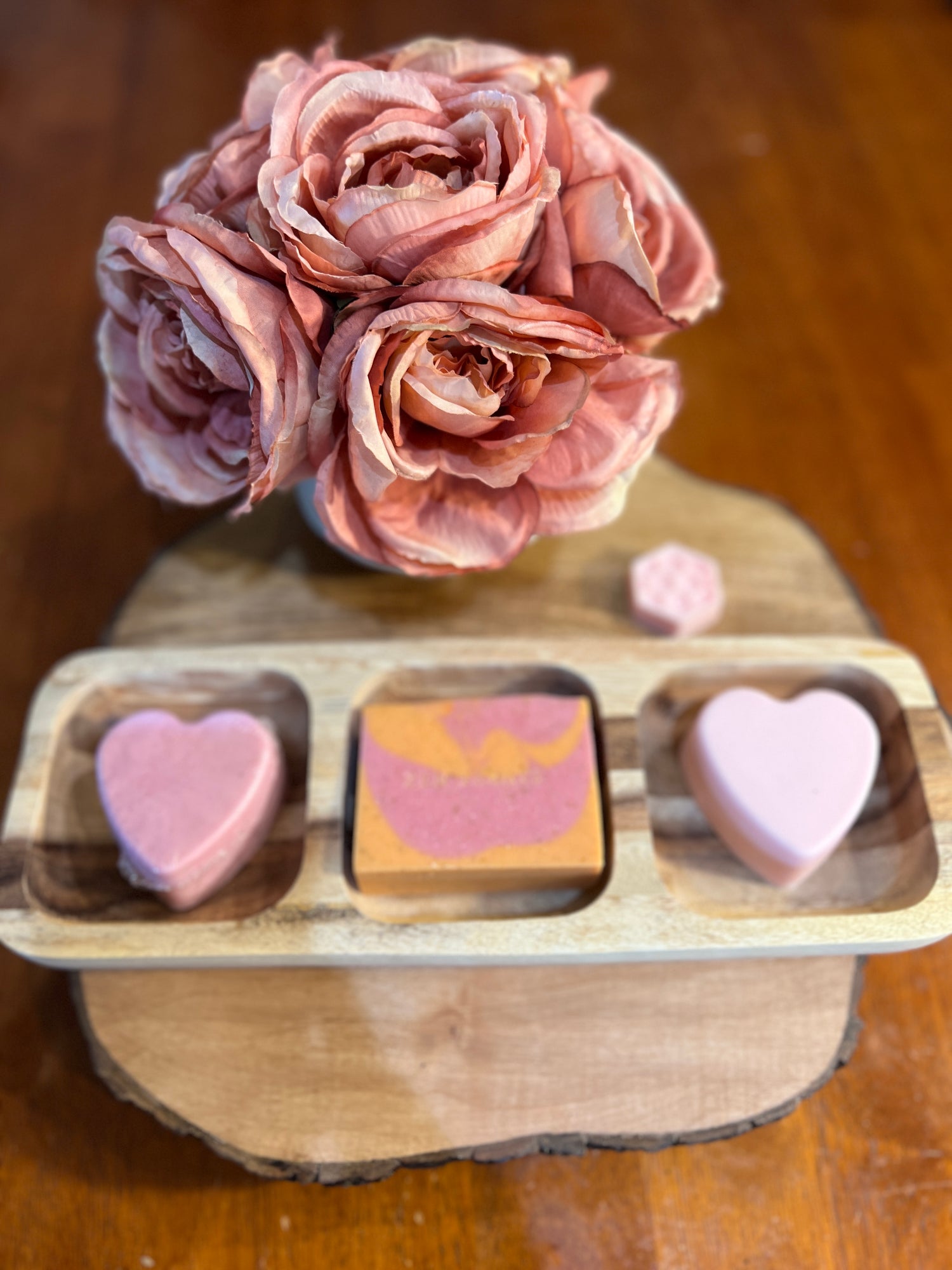 Valentine’s Gift Set shampoo and soap bars