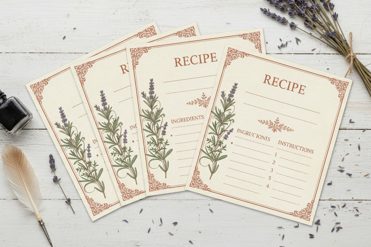 Printable Recipe Cards